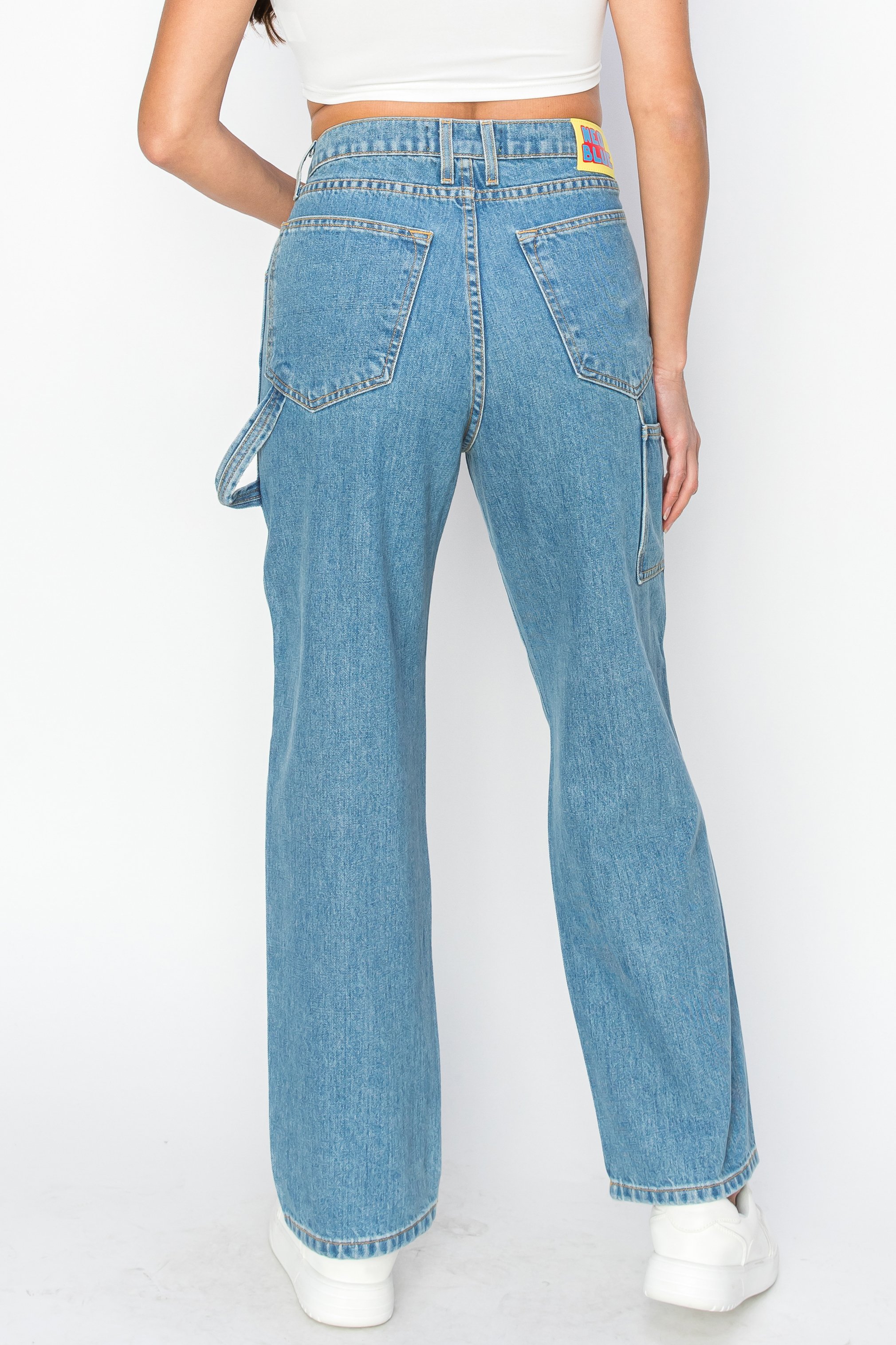 Medium Blue Baggy Carpenter Jeans — Neo Blue Medium Blue Baggy Carpenter Jeans — Neo Blue